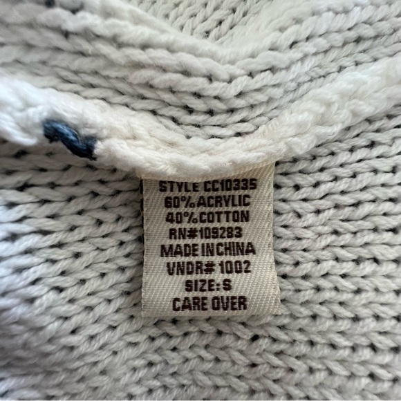 Vintage Havana Blue White and Red Star lightweight top for July 4th, patriotic - Picture 7 of 7